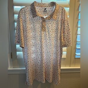 Syracuse Orange League Men's Polo Shirt with Otto the Orange Mascot Fan 2XL